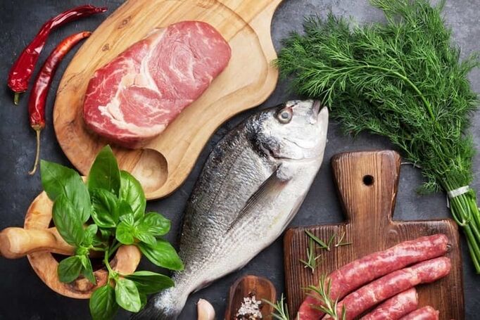 Carnes e peixes con varices